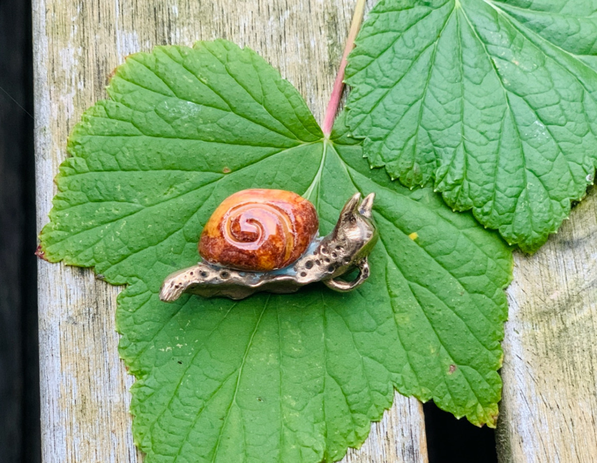 Sieraden Hanger Brown snail
