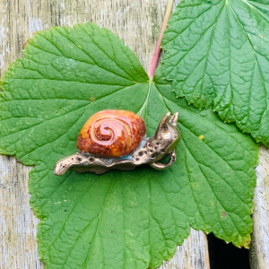 Sieraden Hanger Brown snail 87